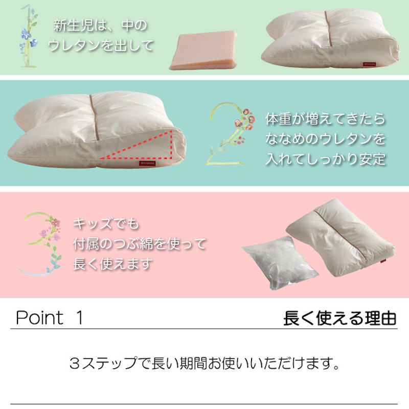 ベビーまくら pono 3