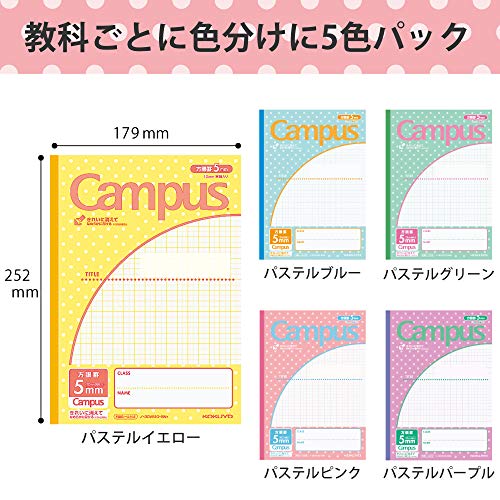 キャンパスノート用途別みずたま 3