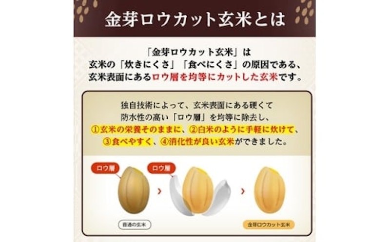 金芽ロウカット玄米 無洗米 2