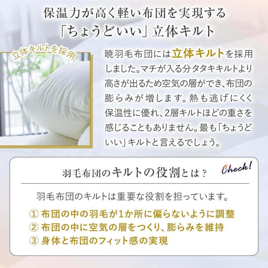 プレミアム2枚合わせ羽毛布団 7