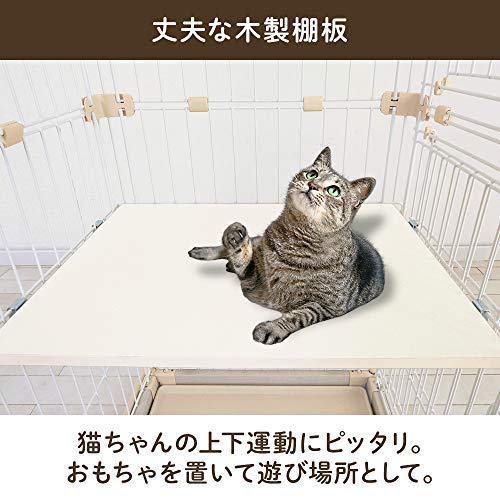 ウッディキャットケージ 3段 6