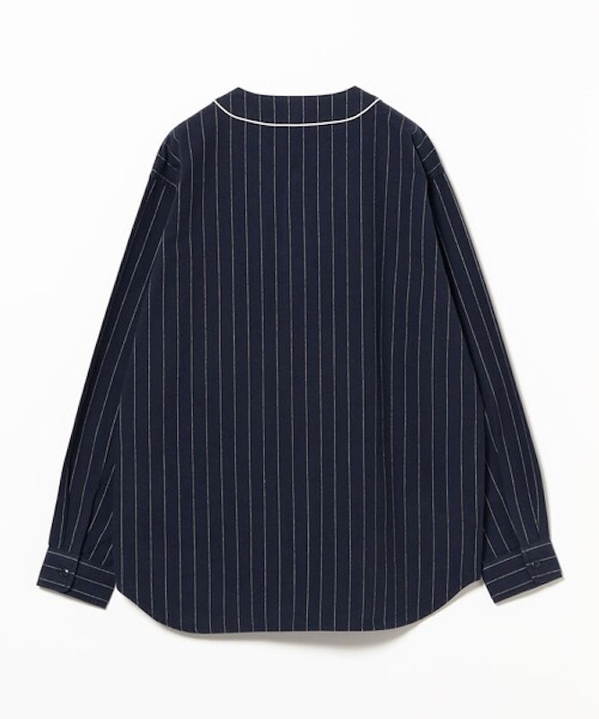 ワイドフィット ベースボール ストライプ シャツ 7