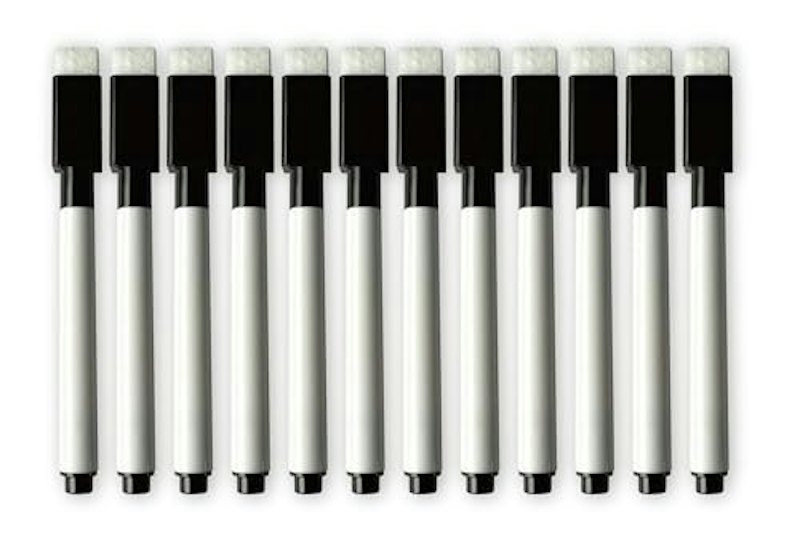 ホワイトボードマーカー 黒色 12本セット 1