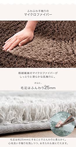 洗えるシャギーラグ 4