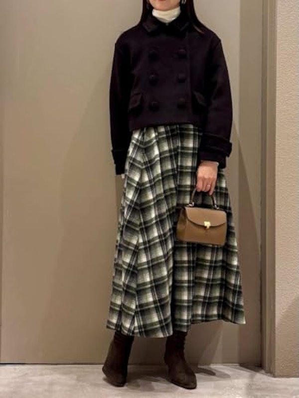 Wool Cashmere Short Length Pea Coat 3