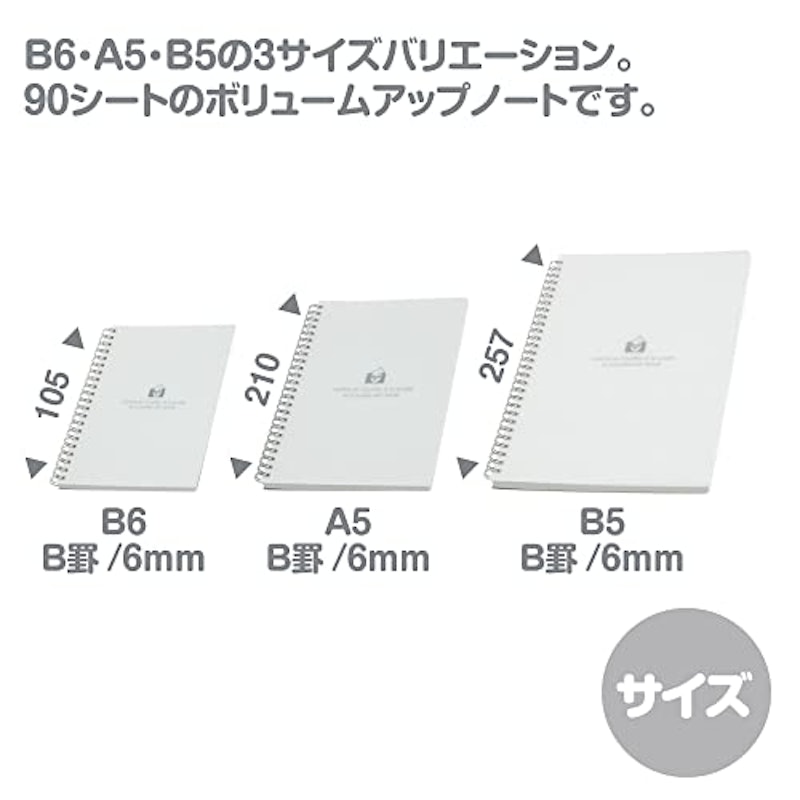 ダブルリングノート B5 6
