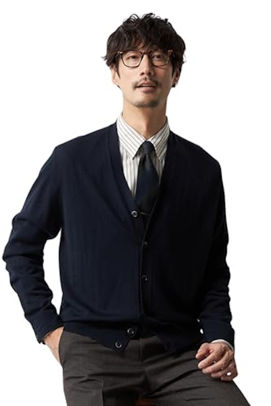 Vネックカーディガン 1