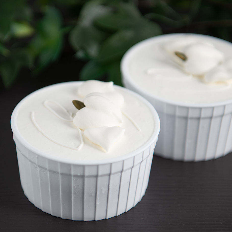 かぼちゃのプリン 生クリーム 2