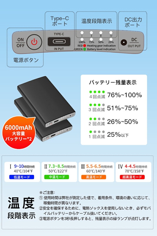 電熱ソックス 6