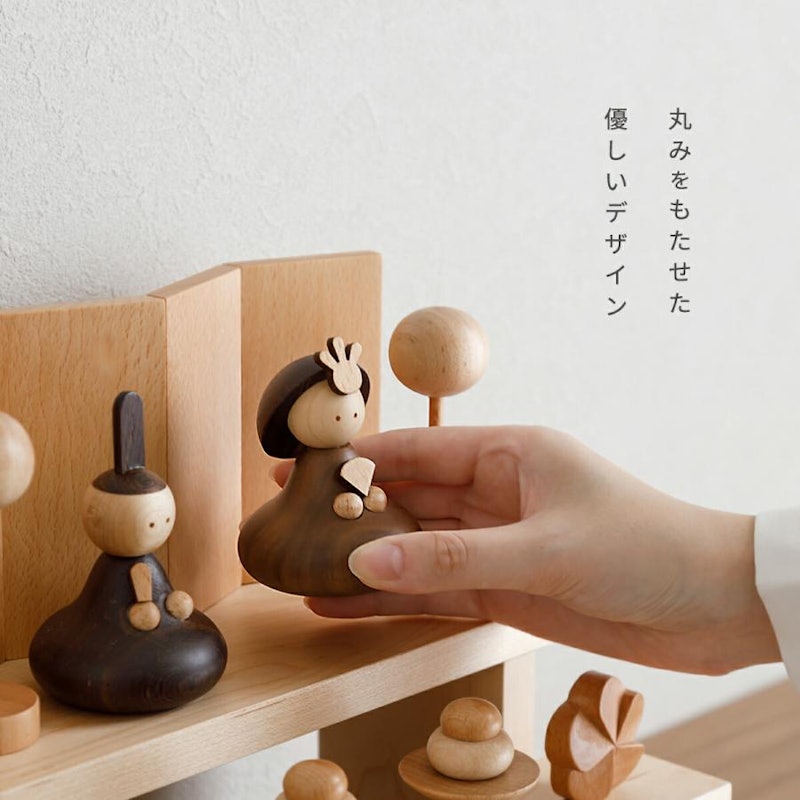 木製ひな人形 sarisa 3