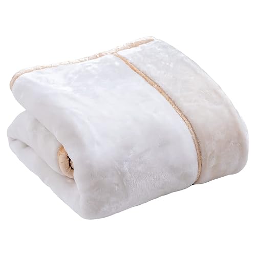 西川の敷毛布 ベージュ フリース 2枚 西川の敷毛布 ベージュ