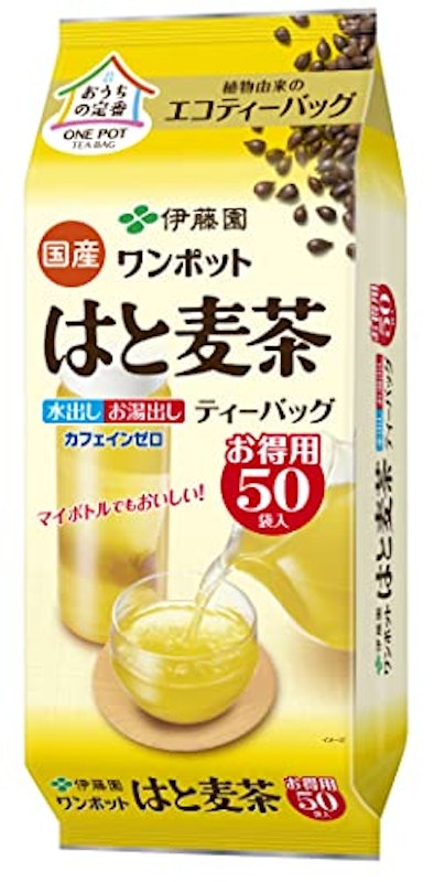 ワンポットエコティーバッグ 国産はと麦茶 1