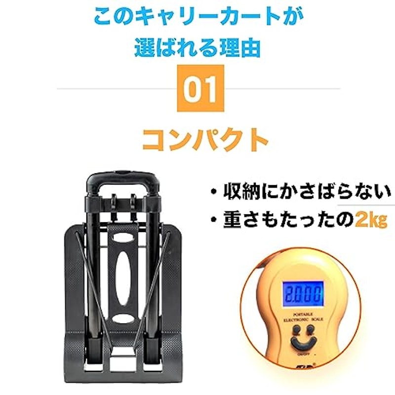 折り畳み式 キャリーカート 3