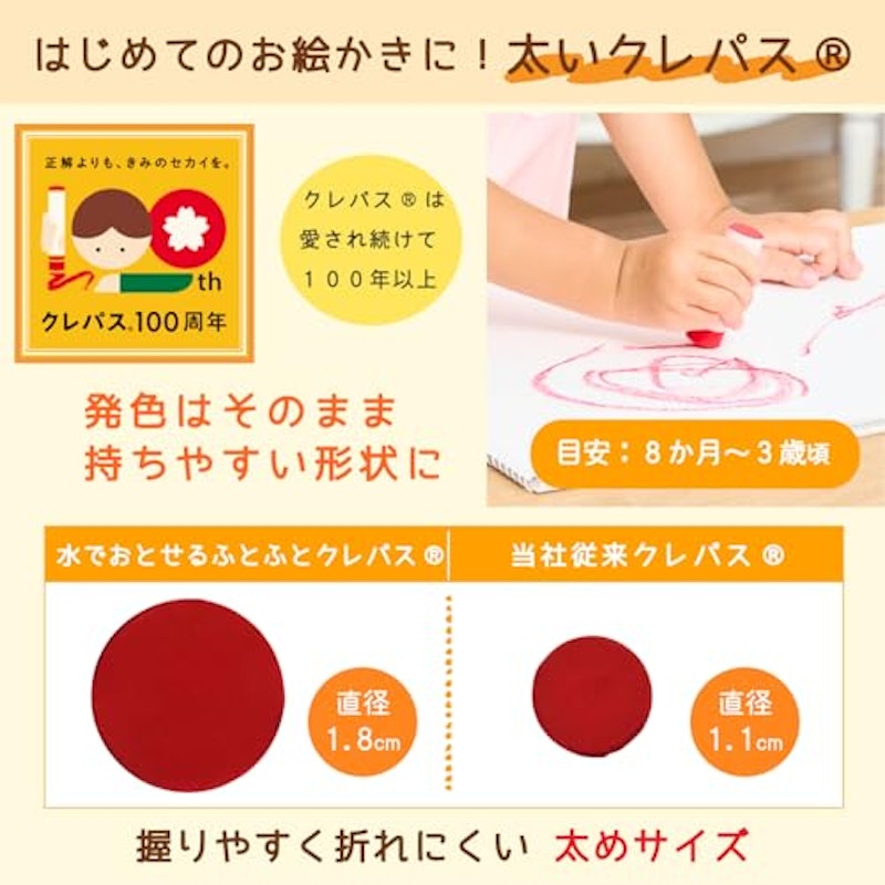 水でおとせる はじめてのふとふとクレパス 3
