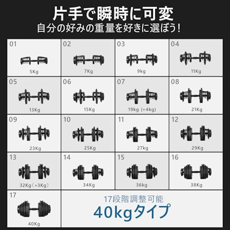 可変式ダンベル 9
