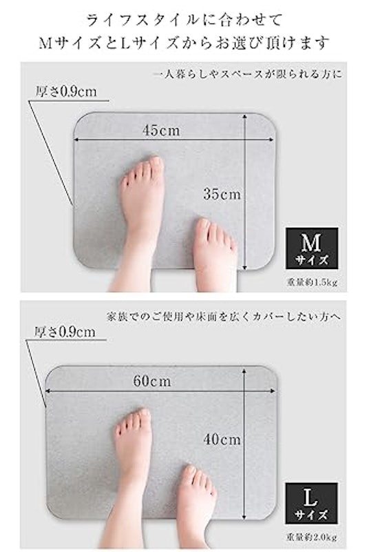 溶岩石バスマット 2
