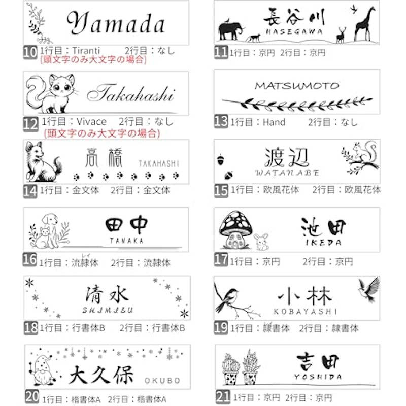 表札 4
