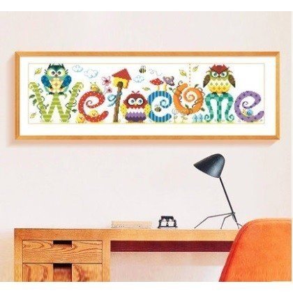 クロスステッチ 刺繍キット welcome＆いらっしゃい 4