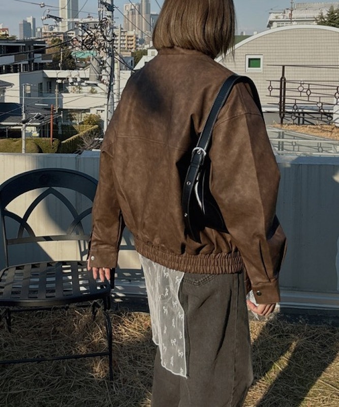 2WAYフェイクレザーブルゾン 9