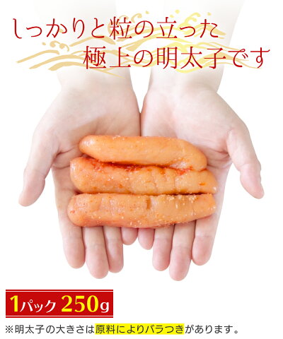 高級一本羽うす色辛子明太子 5
