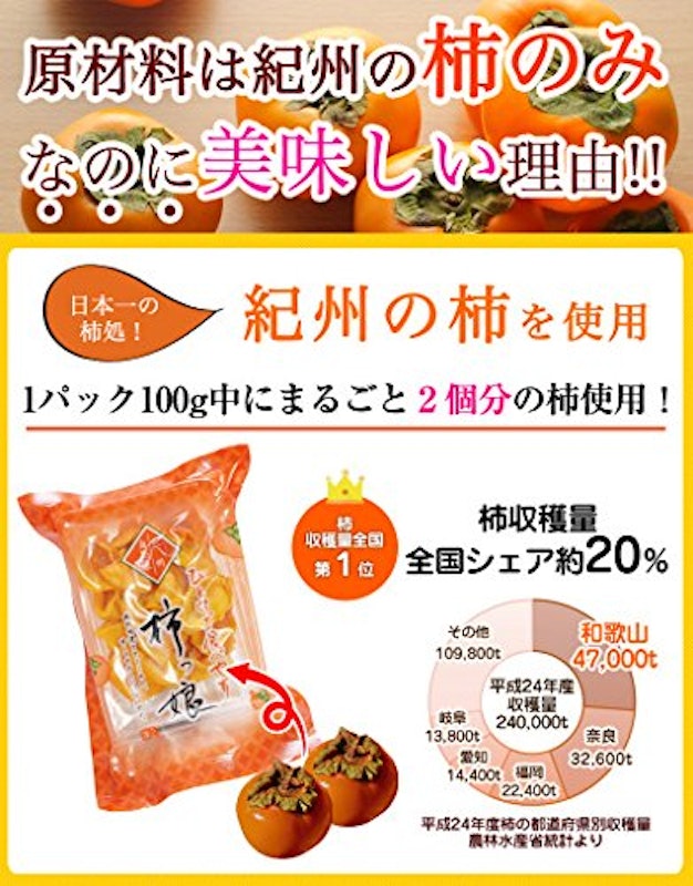 ふみこ農園 紀州自然菓 ひと口干し柿 柿っ娘 4