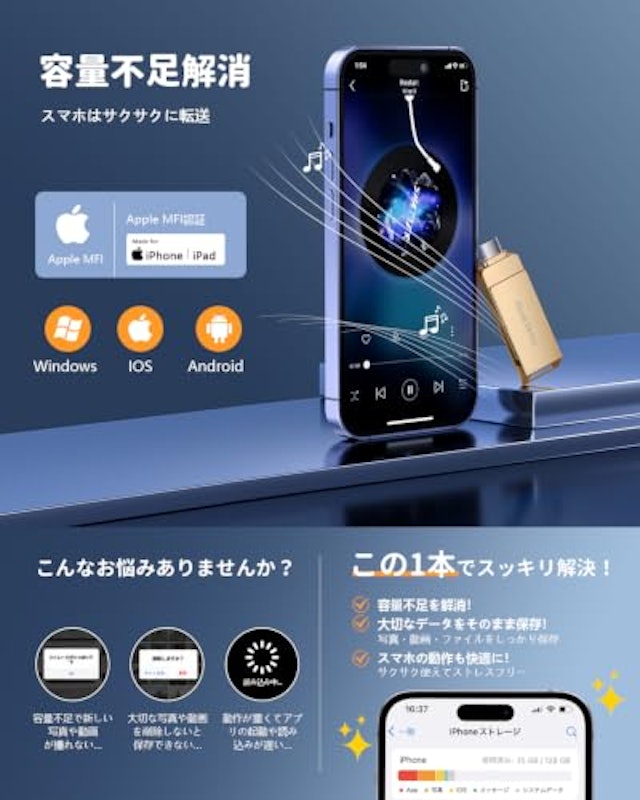 iPhone用 USBメモリ 3