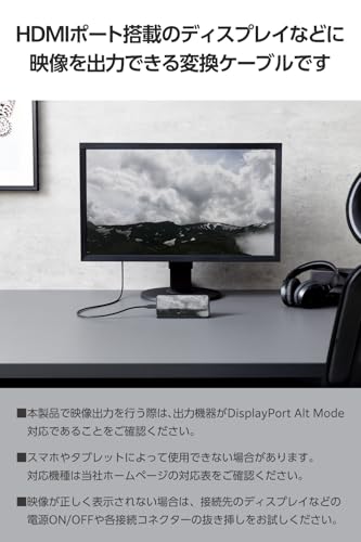 USB Type-C(TM) - HDMI(R)変換ケーブル 2
