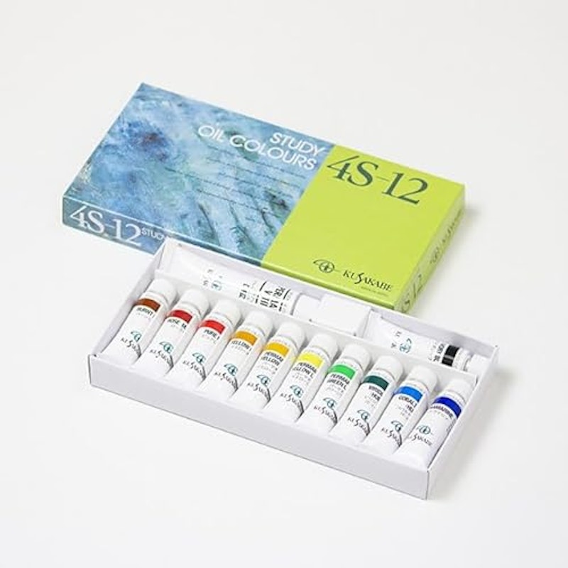油絵具 ストライプクリアボックスセット 2