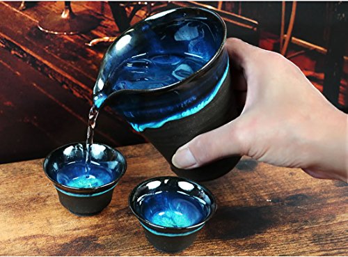 信楽焼 湖鏡 酒器セット  1