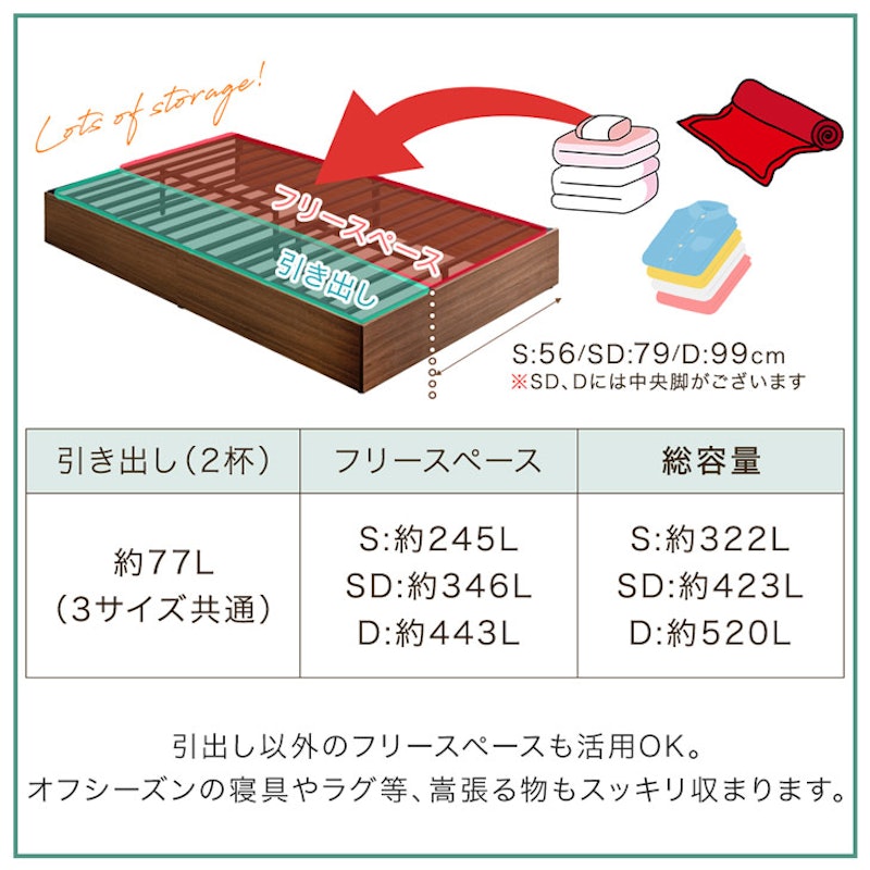 収納付きベッド 4