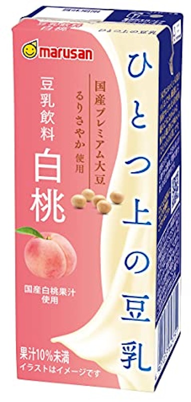 ひとつ上の豆乳 豆乳飲料 白桃 1