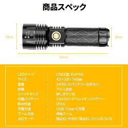 LEDハンディライト 3