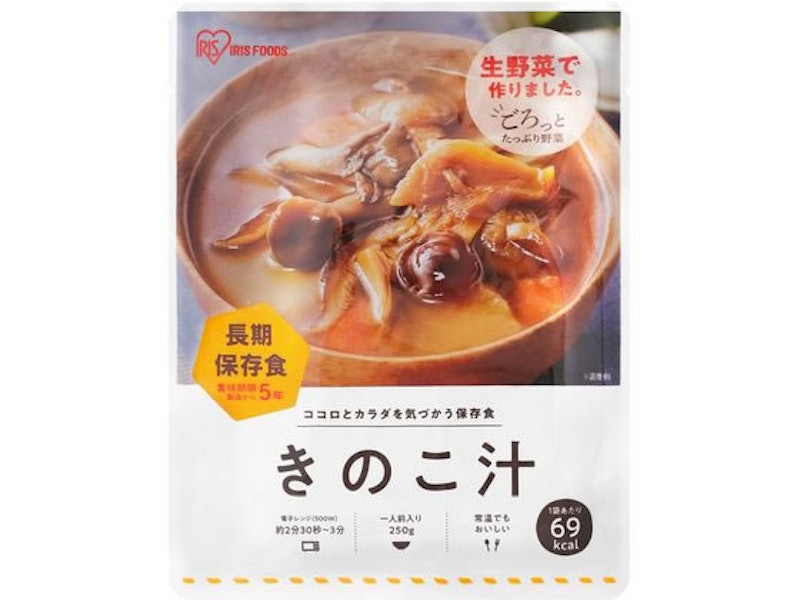 災対食パウチきのこ汁 1
