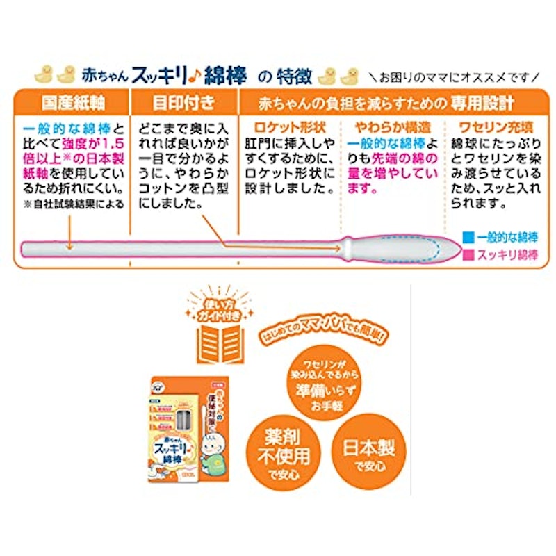 赤ちゃんスッキリ綿棒 3