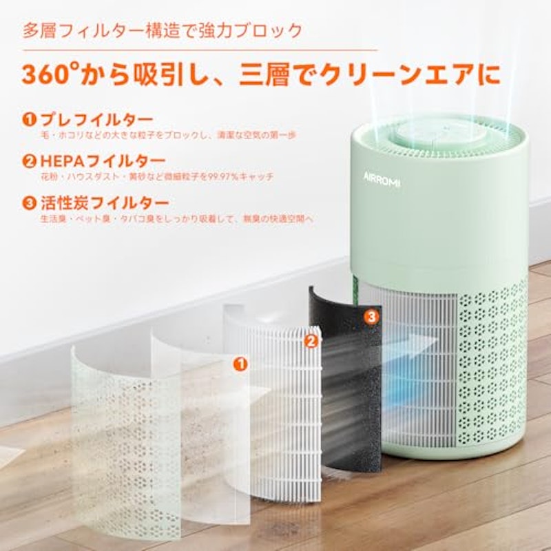 AIRROMI 空気清浄機 3