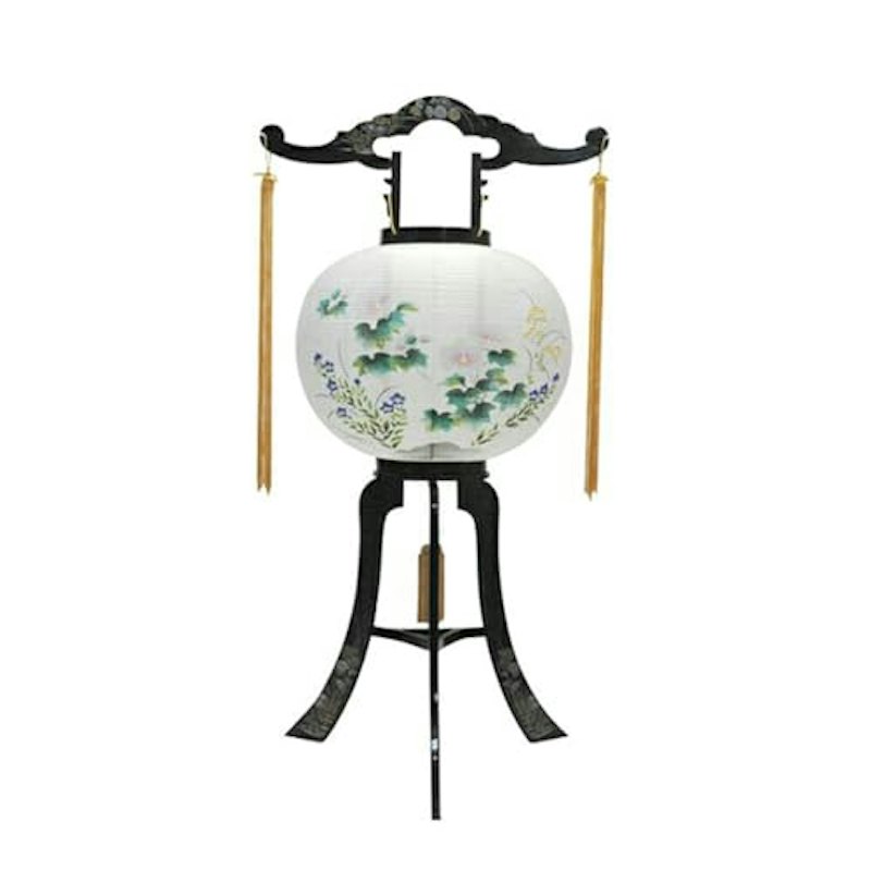 回転提灯 菊蒔絵 1