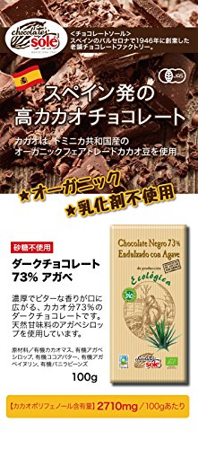オーガニック ダークチョコレート 73％ アガベ 2