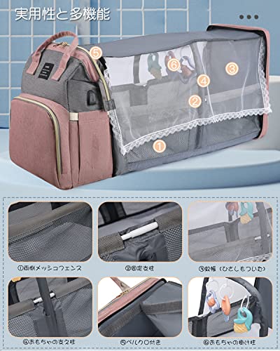 マザーズバッグ おむつ交換用バックパック 3