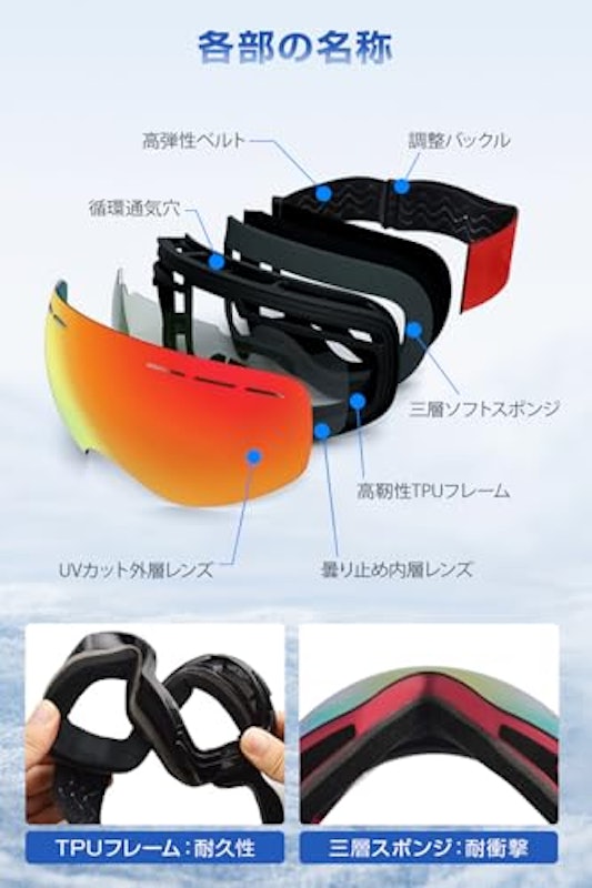 スキーゴーグル 6