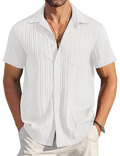 Casual Textured Button Down Shirt 1