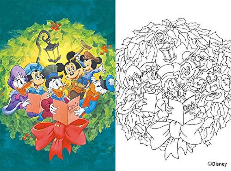 大人ディズニー 夢の世界へ 素敵なポストカード塗り絵 2