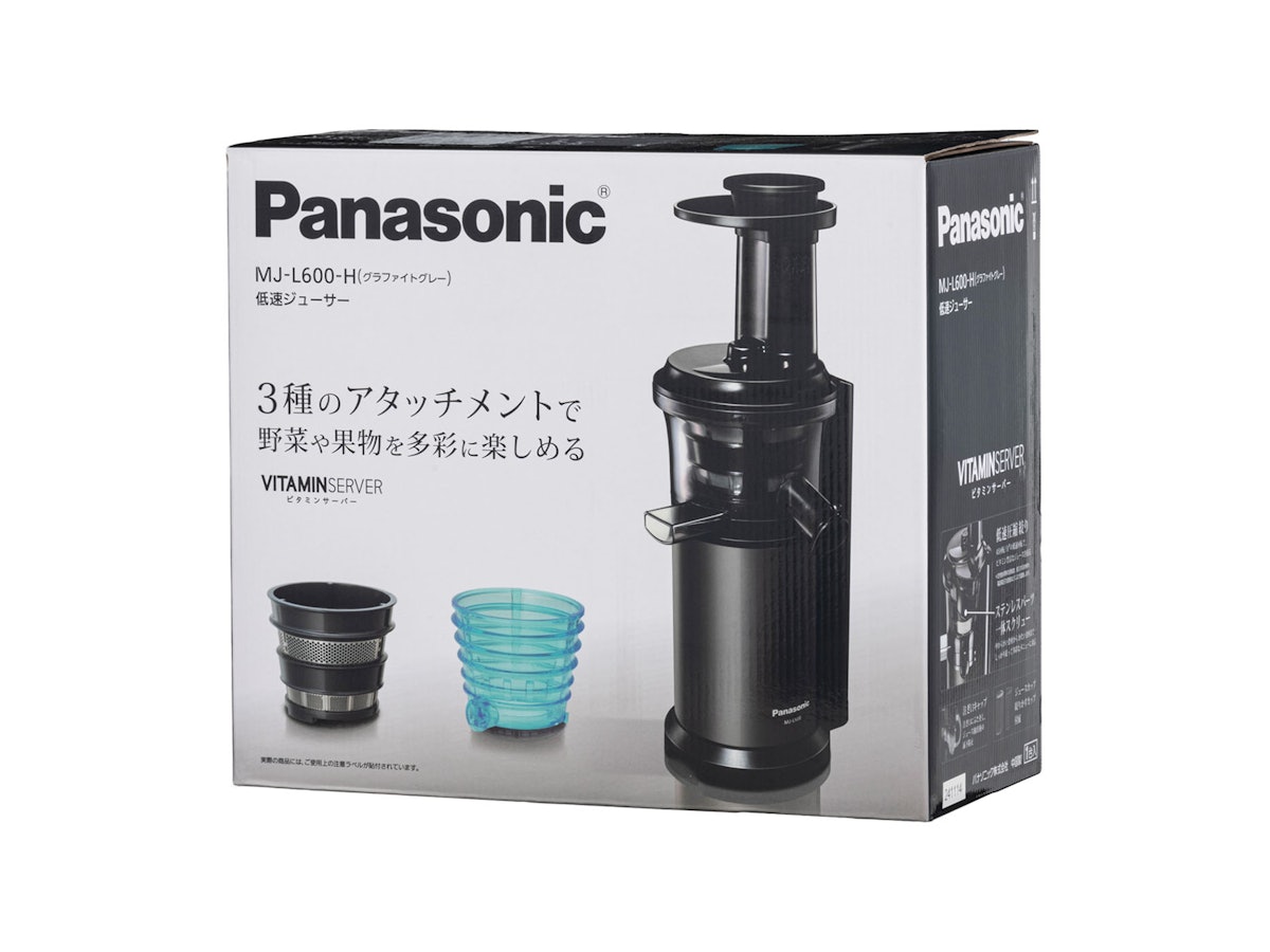 新品未使用低速ジューサー Panasonic MJ-L600-H パナソニック ジューサー MJ-L600-Hをレビュー!クチコミ・評判