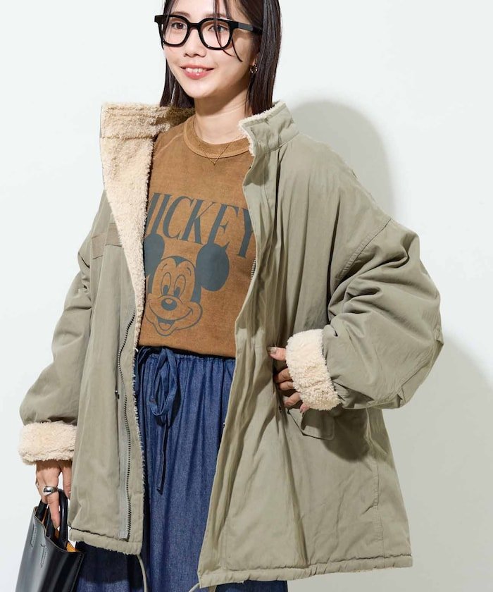 M65 リバーシブル ボア ショートコート 10