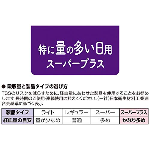 ソフトタンポン 特に量の多い日用スーパープラス 4