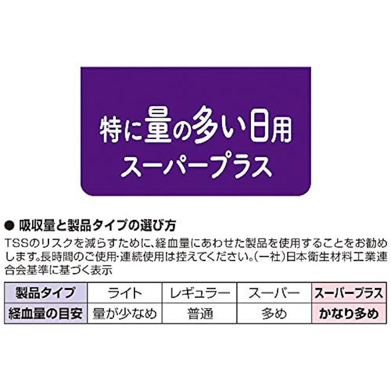 ソフトタンポン 特に量の多い日用スーパープラス 4