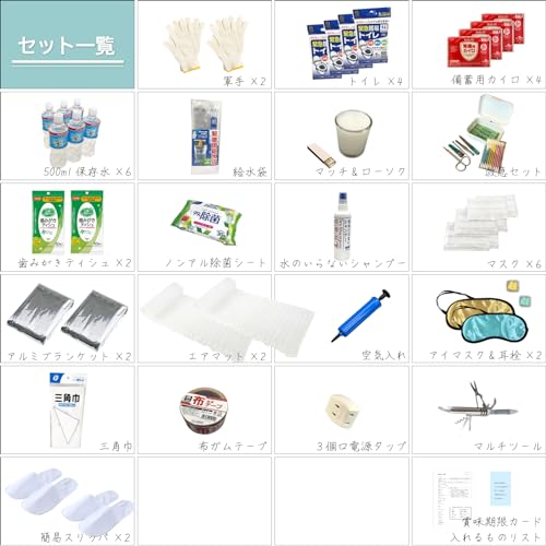 3日間生きるための避難セット 5