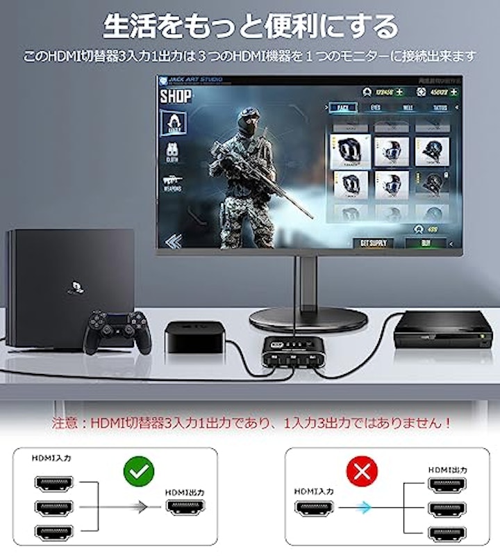 HDMI切替器 3