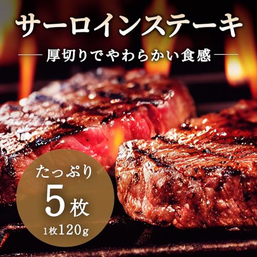 やわらか サーロインステーキ 120g×5枚 2