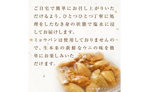 宮城県産 塩水 生うに 4