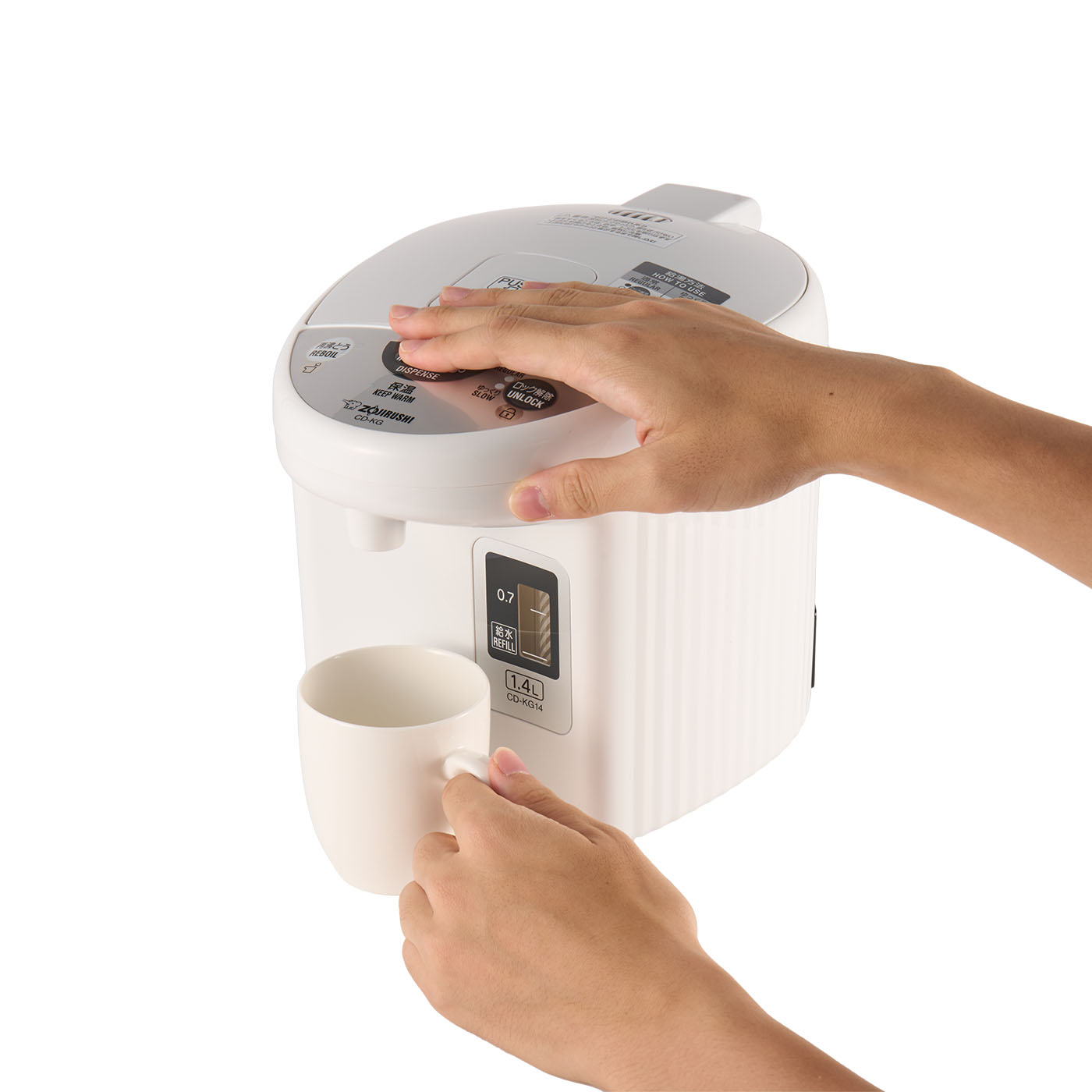 【24年製】象印　電気ポット 象印マホービン ZOJIRUSHI マイコン沸とう電動ポット CD-KG14を